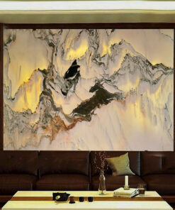 Tranh đá sơn thủy xuyên sáng