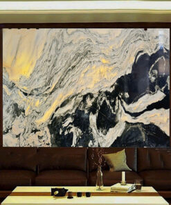 Tranh đá sơn thủy xuyên sáng