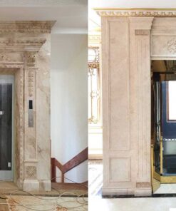 Đá ốp thang máy